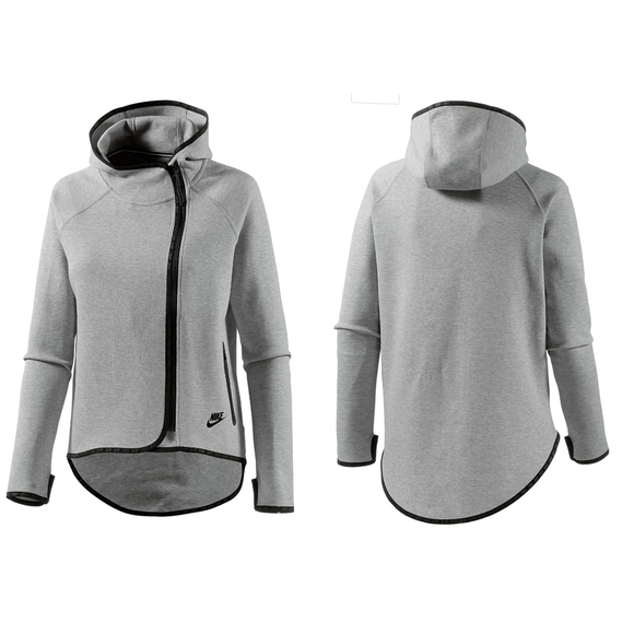 Nike Tops - Nike Tech Fleece Cape Hoodie - heathered gray